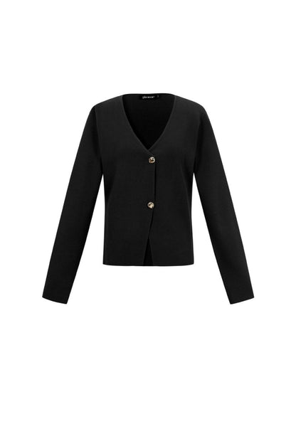 The Solid Knit – Classic Solid Color Knit Cardigan - Velaris Femme