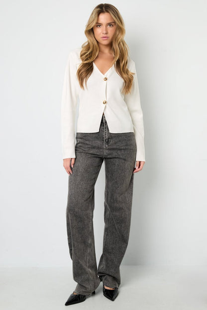 The Solid Knit – Classic Solid Color Knit Cardigan - Velaris Femme