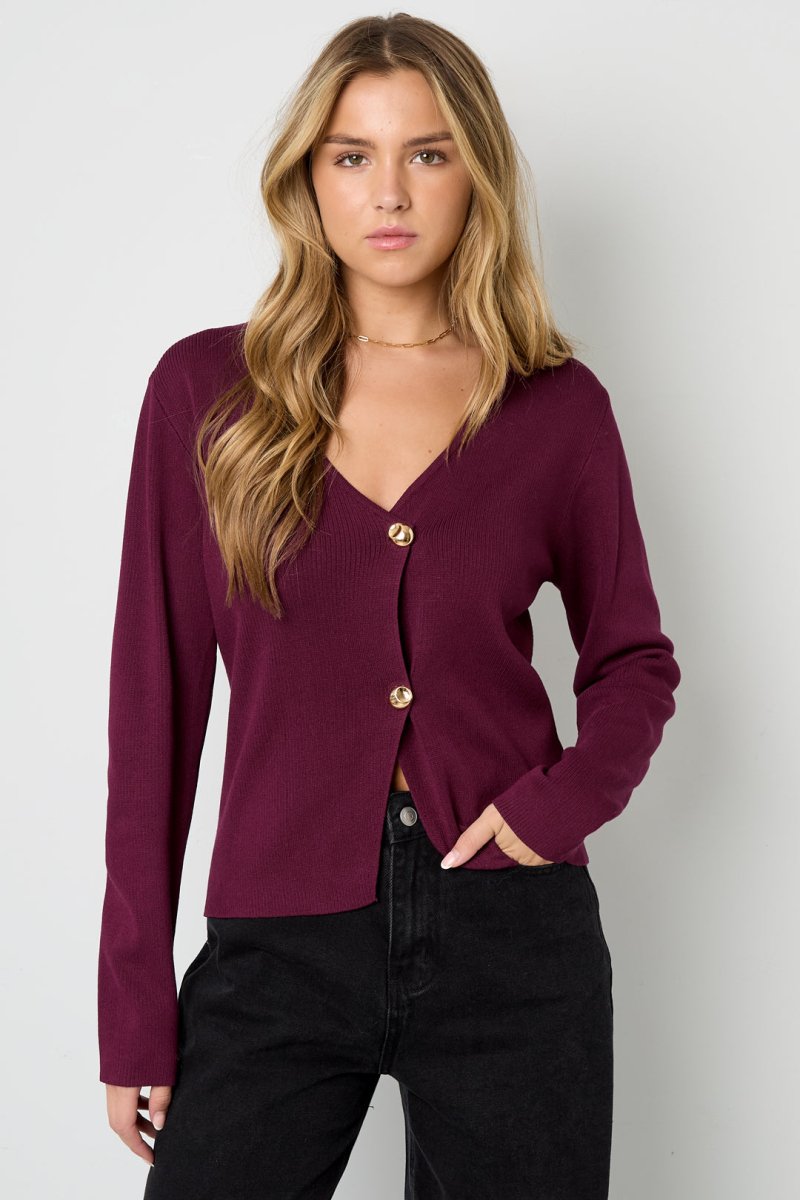 The Solid Knit – Classic Solid Color Knit Cardigan - Velaris Femme