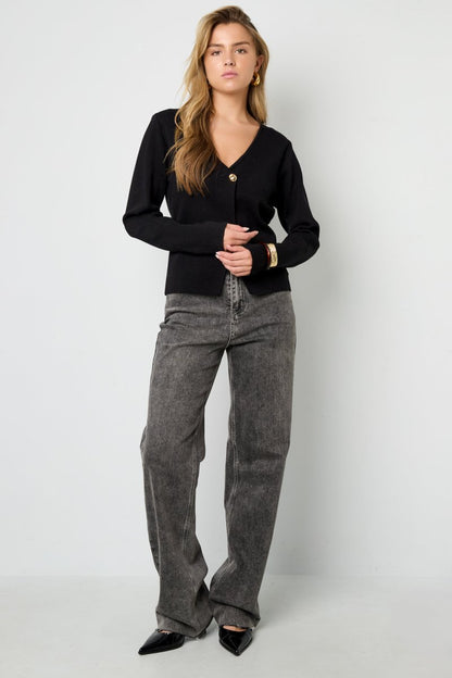 The Solid Knit – Classic Solid Color Knit Cardigan - Velaris Femme