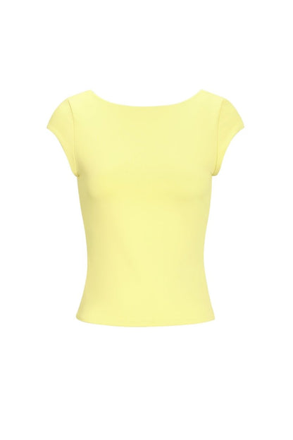 The Solid Knit T-Shirt - Velaris Femme