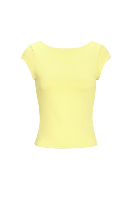 The Solid Knit T-Shirt - Velaris Femme