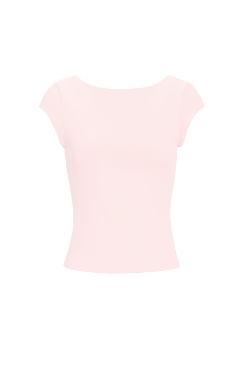 The Solid Knit T-Shirt - Velaris Femme
