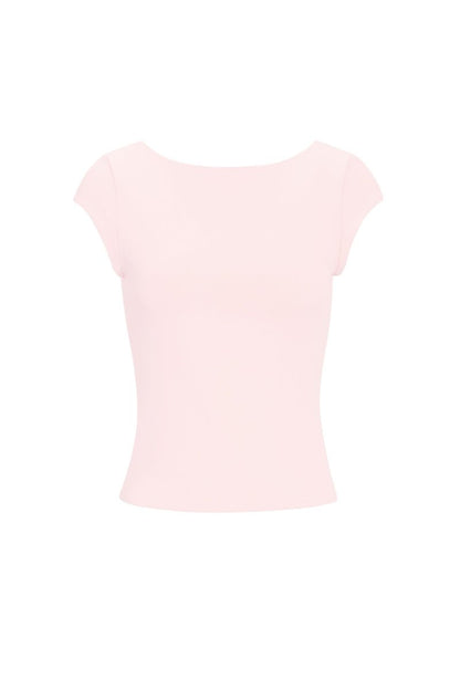 The Solid Knit T-Shirt - Velaris Femme