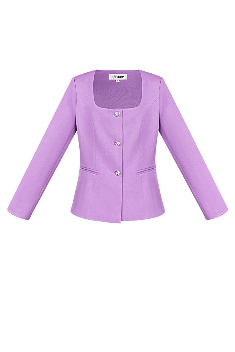The Square Neck Blazer - Velaris Femme