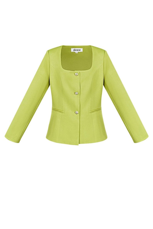 The Square Neck Blazer - Velaris Femme