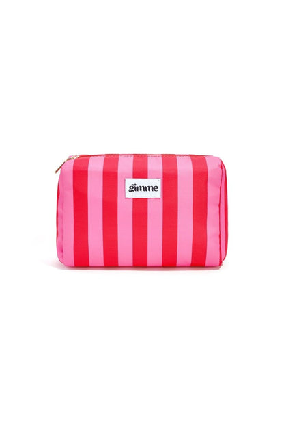 The Stripe Glam – Striped Makeup Bag - Velaris Femme