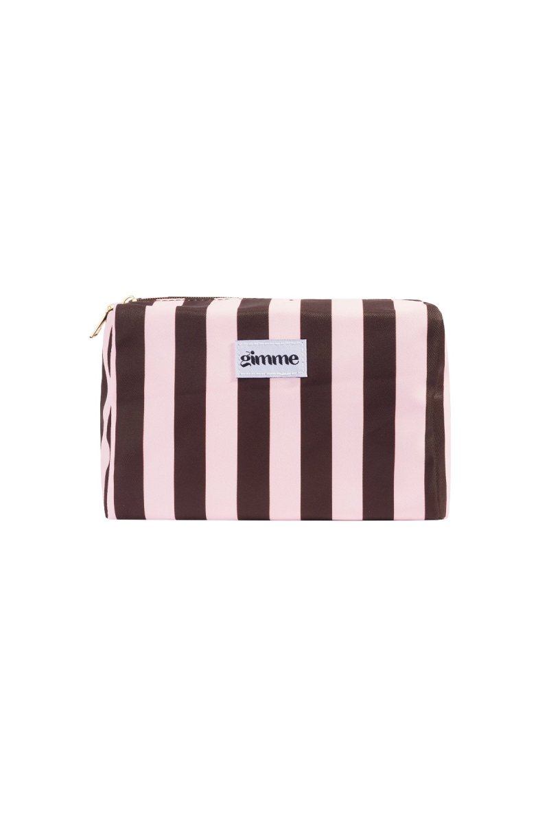 The Stripe Glam – Striped Makeup Bag - Velaris Femme