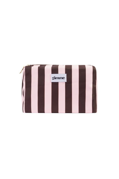 The Stripe Glam – Striped Makeup Bag - Velaris Femme