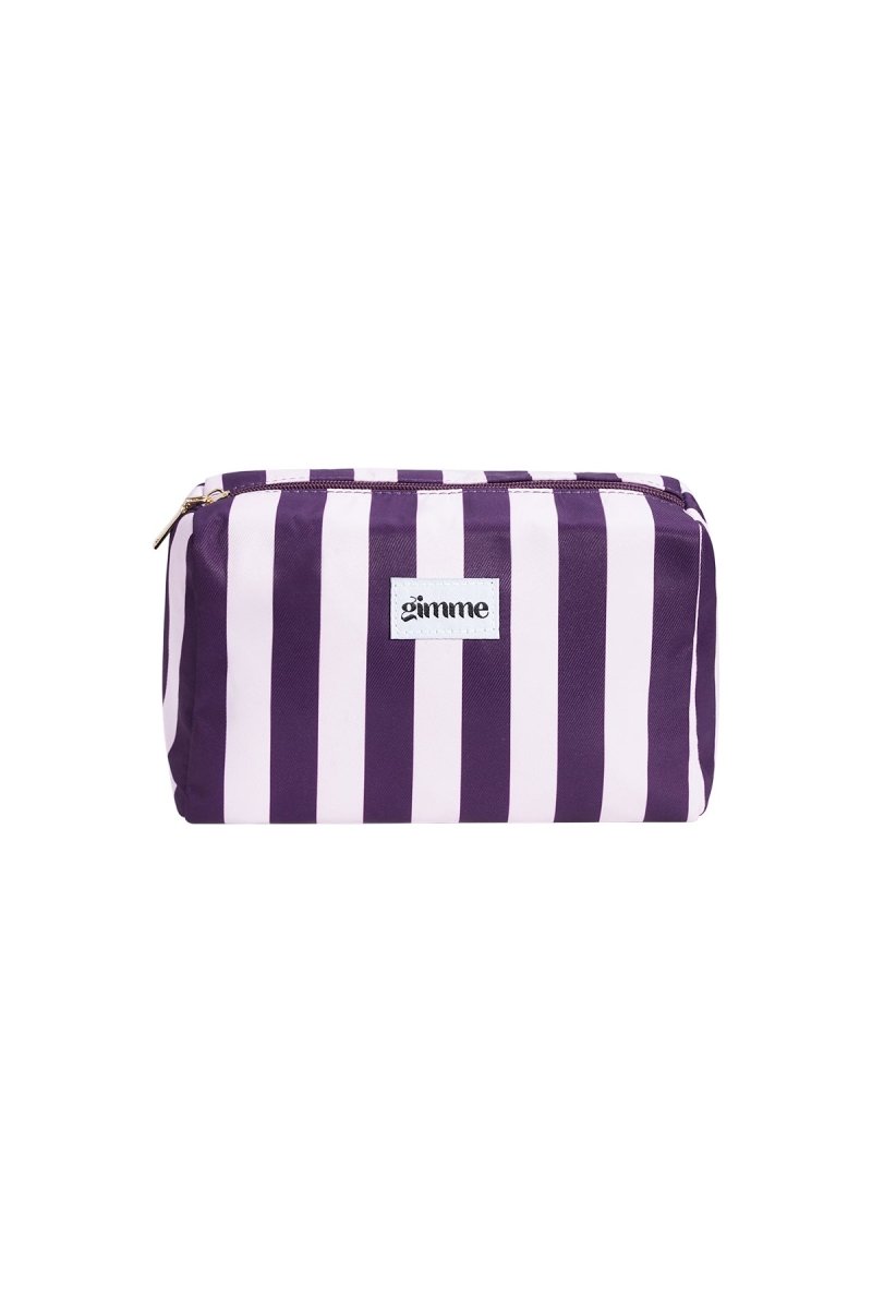 The Stripe Glam – Striped Makeup Bag - Velaris Femme