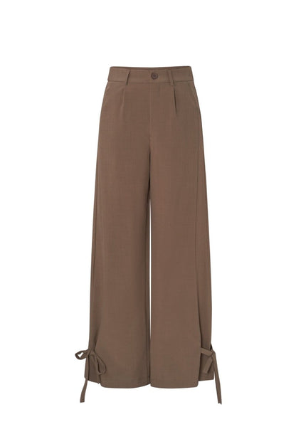 The Tie Ease – Straight Tie - Up Pants - Velaris Femme