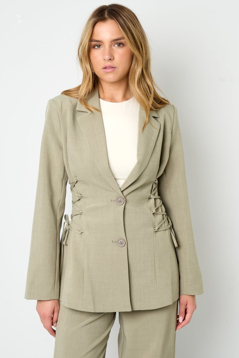 The Tie Grace – Elegant Blazer - Velaris Femme