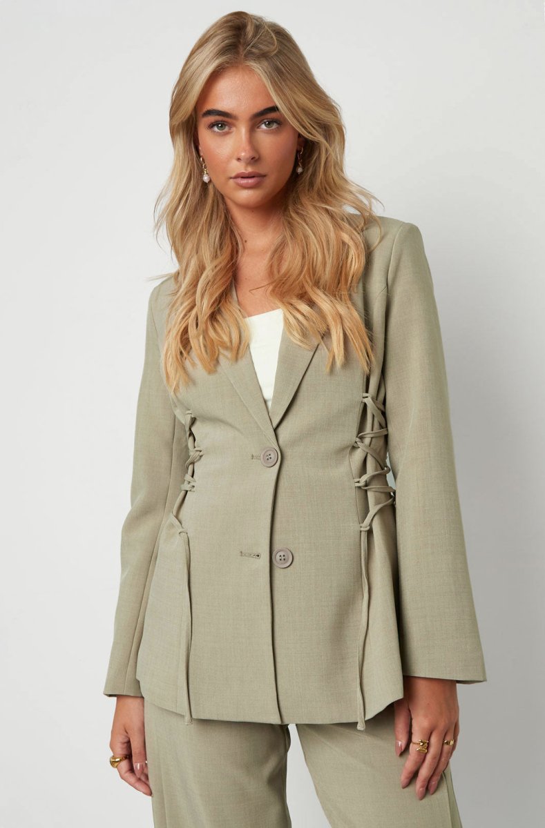 The Tie Grace – Elegant Blazer - Velaris Femme