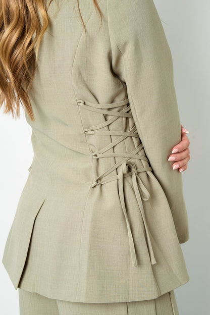 The Tie Grace – Elegant Blazer - Velaris Femme