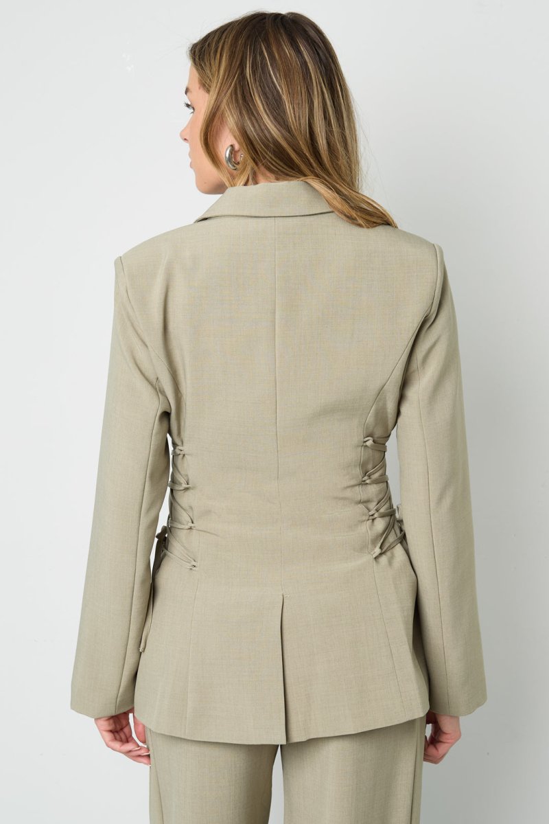 The Tie Grace – Elegant Blazer - Velaris Femme