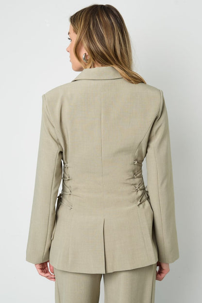 The Tie Grace – Elegant Blazer - Velaris Femme