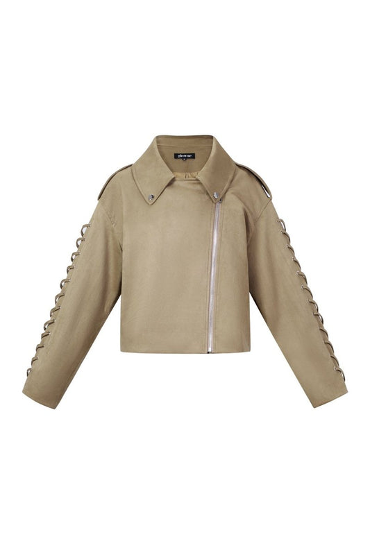 The Tie Street Jacket – Street Style Tie - Up Jacket - Velaris Femme