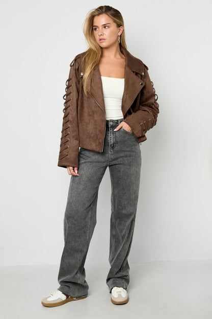The Tie Street Jacket – Street Style Tie - Up Jacket - Velaris Femme