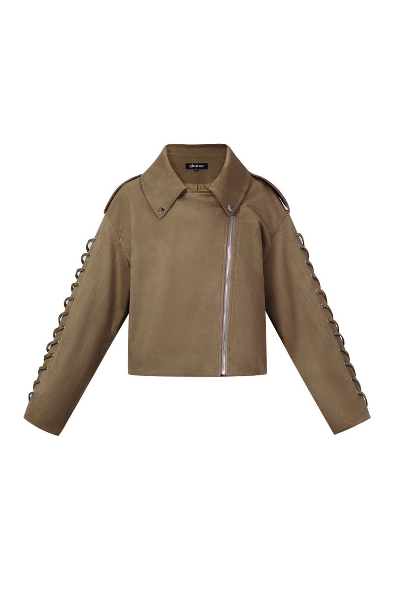 The Tie Street Jacket – Street Style Tie - Up Jacket - Velaris Femme
