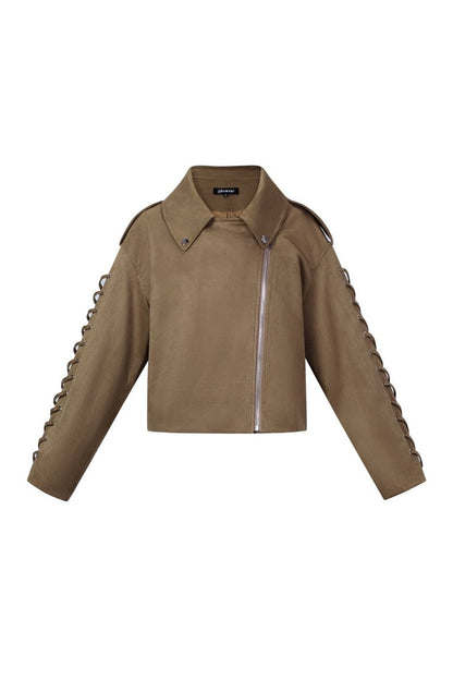 The Tie Street Jacket – Street Style Tie - Up Jacket - Velaris Femme