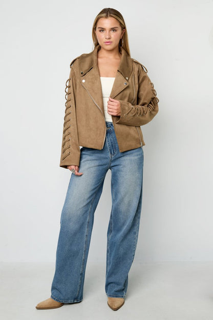 The Tie Street Jacket – Street Style Tie - Up Jacket - Velaris Femme