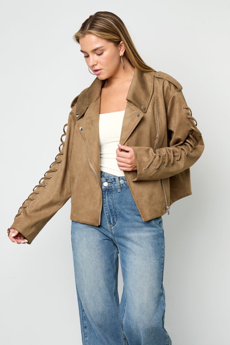 The Tie Street Jacket – Street Style Tie - Up Jacket - Velaris Femme