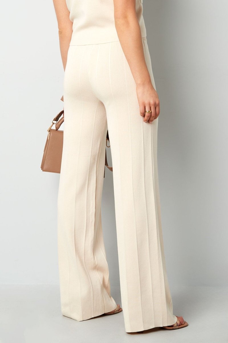 The Wide Flow – Elegant Wide Leg Viscose Pants - Velaris Femme