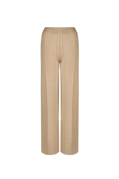 The Wide Flow – Elegant Wide Leg Viscose Pants - Velaris Femme