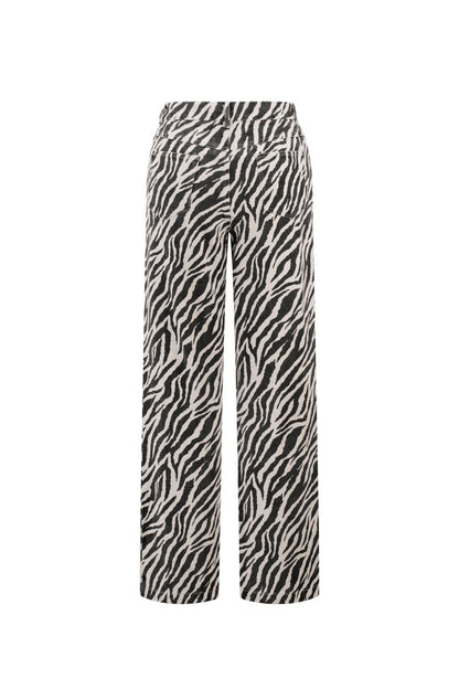 The Zebra Line – Zebra Stripe Straight Leg Pants - Velaris Femme
