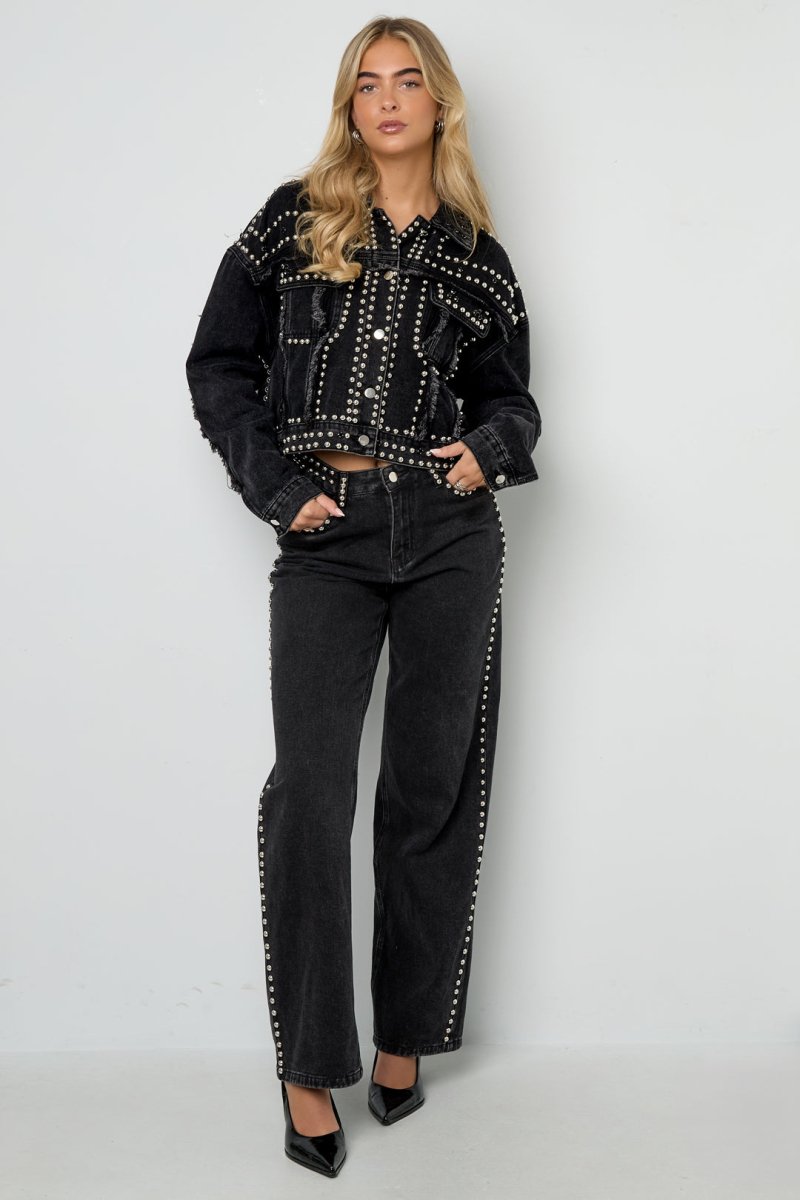 Woven Cotton Women's Straight Leg Pants Street Solid Color - Velaris Femme