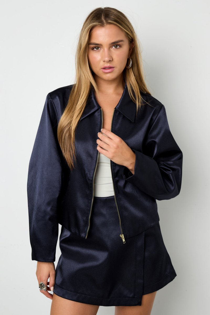 Woven Polyester Fiber Women's Jacket Casual Fall/Winter Solid Color - Velaris Femme