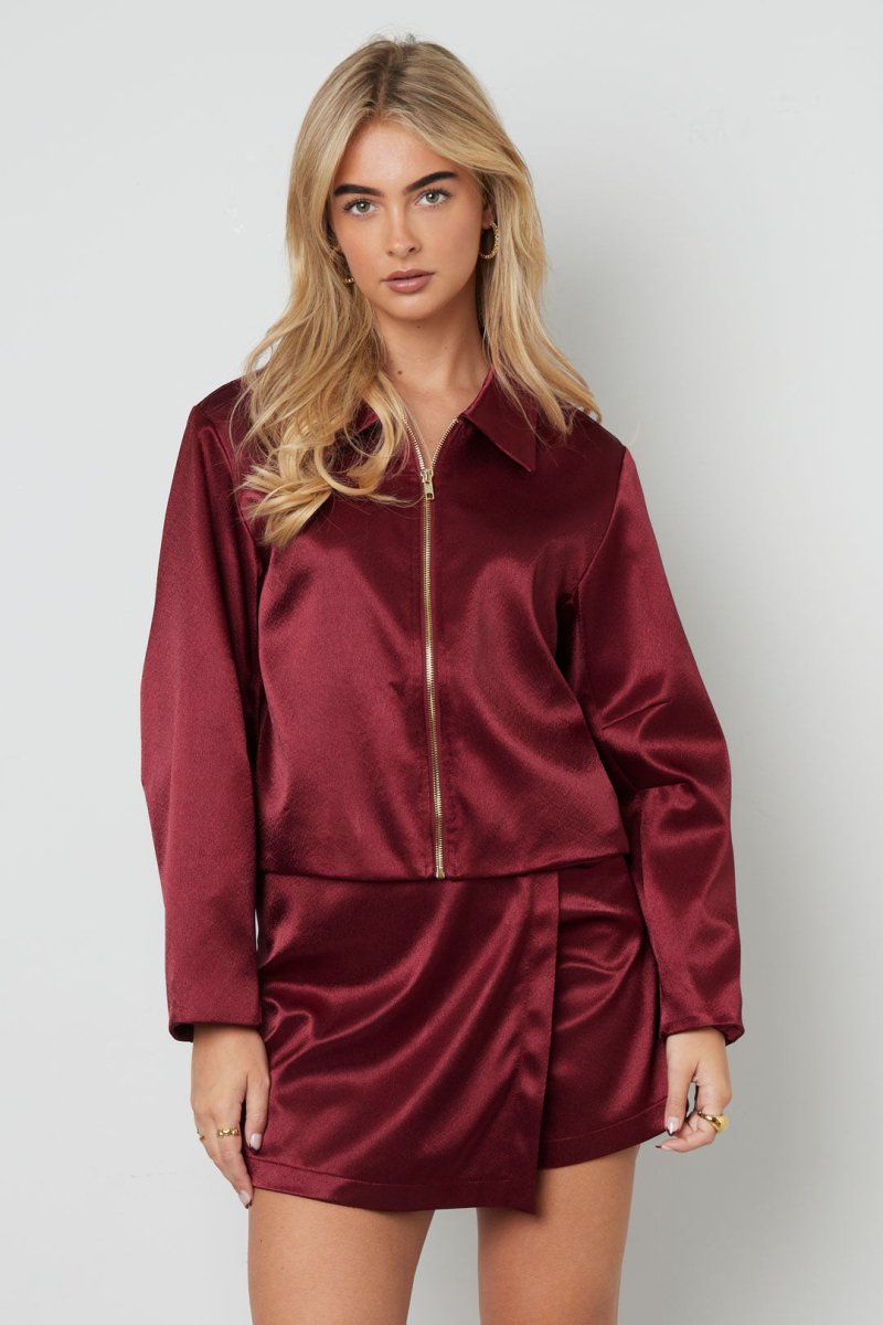 Woven Polyester Fiber Women's Jacket Casual Fall/Winter Solid Color - Velaris Femme