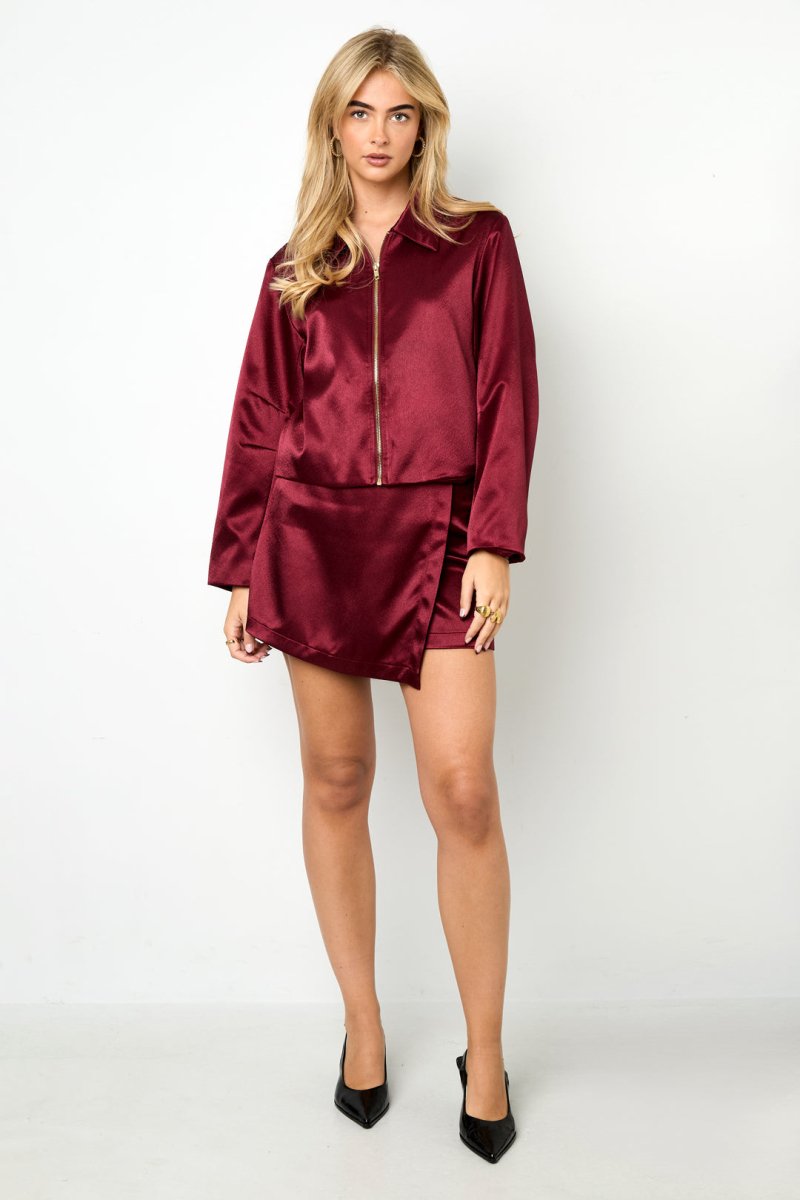 Woven Polyester Fiber Women's Jacket Casual Fall/Winter Solid Color - Velaris Femme