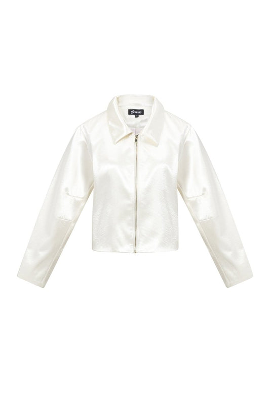 Woven Polyester Fiber Women's Jacket Casual Fall/Winter Solid Color - Velaris Femme