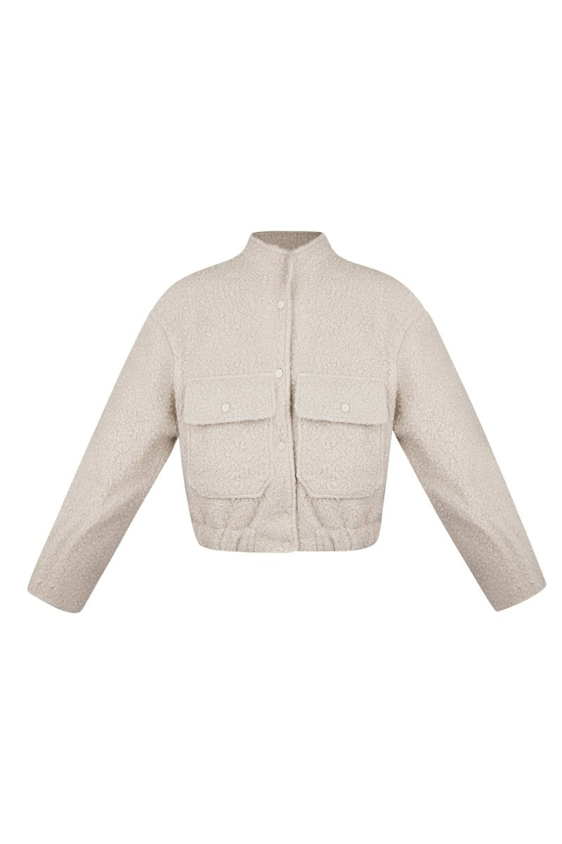 Woven Polyester Fiber Women's Jacket Casual Solid Color Fall/Winter - Velaris Femme
