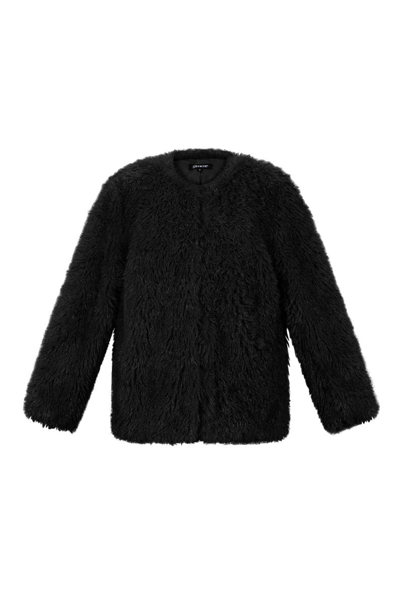 Woven Polyester Fiber Women's Jacket Elegant Solid Color Fall/Winter - Velaris Femme