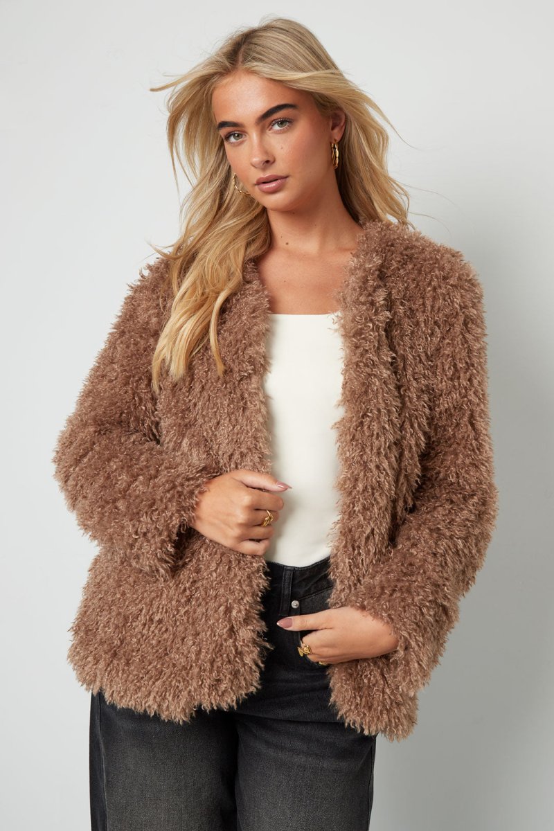 Woven Polyester Fiber Women's Jacket Elegant Solid Color Fall/Winter - Velaris Femme
