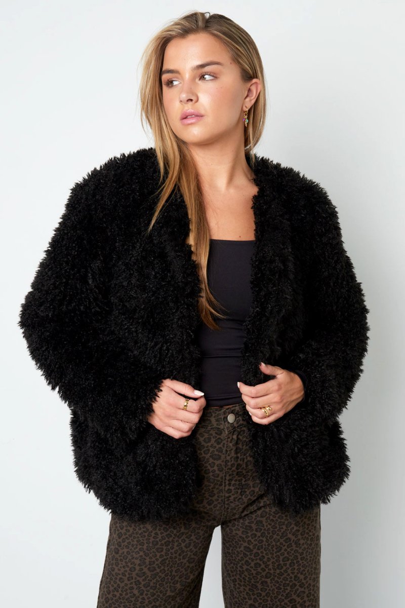 Woven Polyester Fiber Women's Jacket Elegant Solid Color Fall/Winter - Velaris Femme