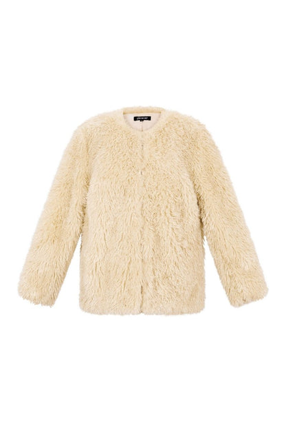 Woven Polyester Fiber Women's Jacket Elegant Solid Color Fall/Winter - Velaris Femme