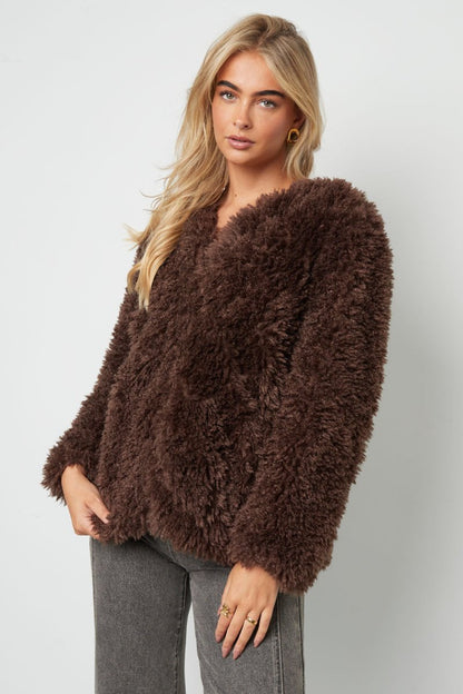 Woven Polyester Fiber Women's Jacket Elegant Solid Color Fall/Winter - Velaris Femme