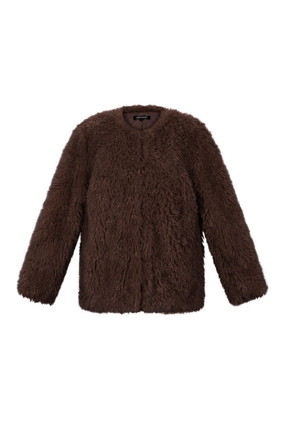 Woven Polyester Fiber Women's Jacket Elegant Solid Color Fall/Winter - Velaris Femme
