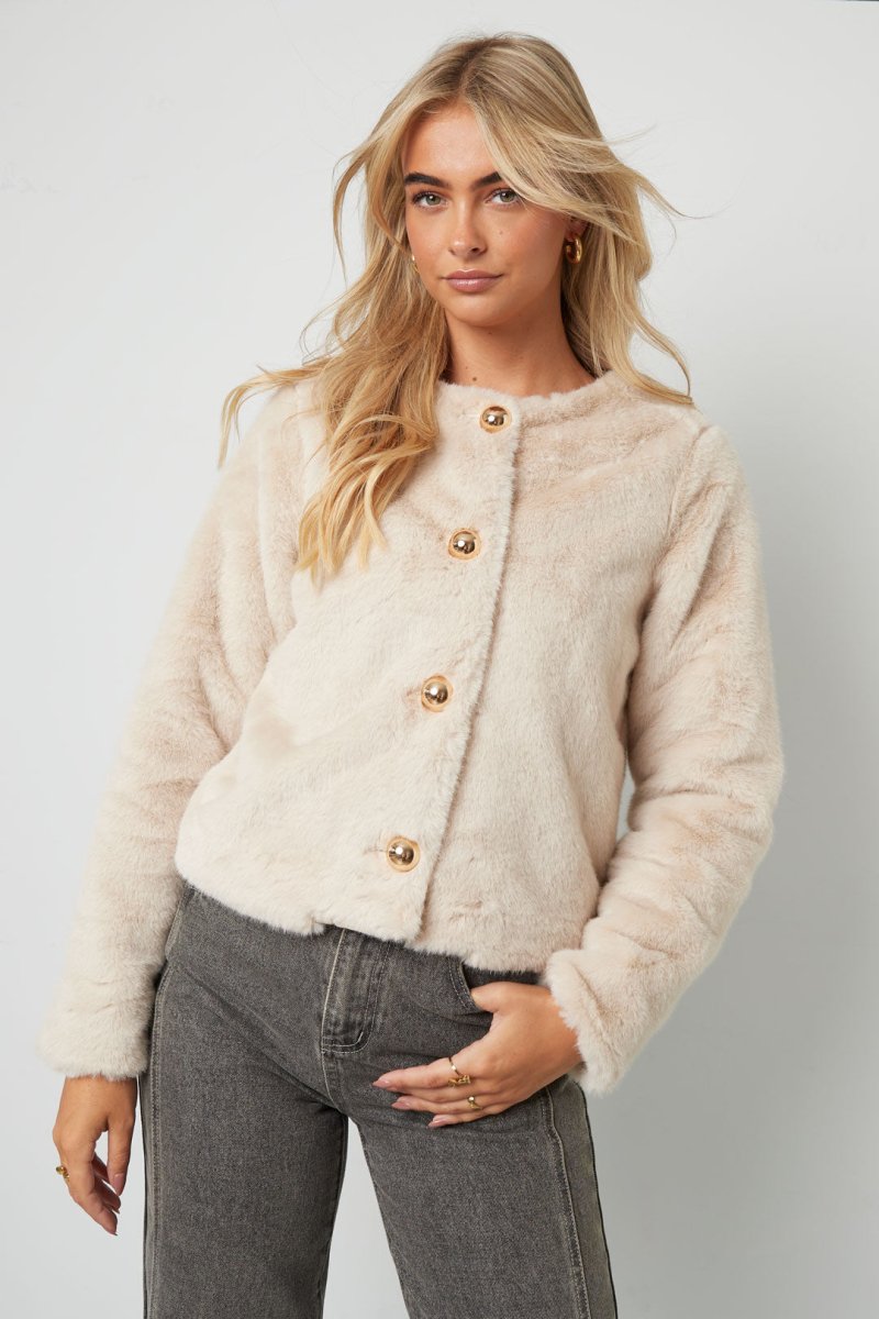 Woven Polyester Fiber Women's Jacket Elegant Solid Color Fall/Winter - Velaris Femme