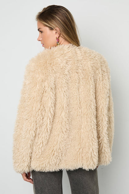 Woven Polyester Fiber Women's Jacket Elegant Solid Color Fall/Winter - Velaris Femme