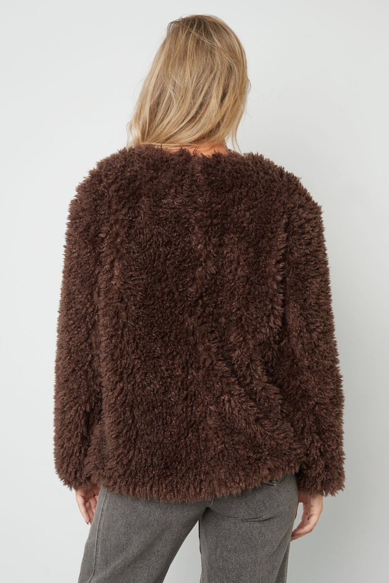 Woven Polyester Fiber Women's Jacket Elegant Solid Color Fall/Winter - Velaris Femme