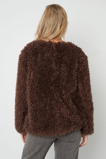 Woven Polyester Fiber Women's Jacket Elegant Solid Color Fall/Winter - Velaris Femme