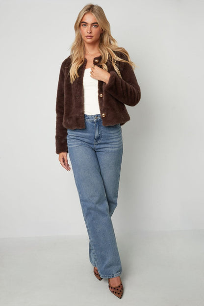 Woven Polyester Fiber Women's Jacket Elegant Solid Color Fall/Winter - Velaris Femme