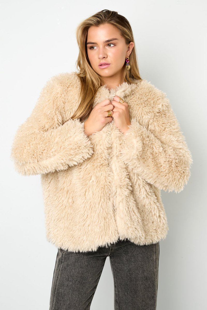 Woven Polyester Fiber Women's Jacket Elegant Solid Color Fall/Winter - Velaris Femme