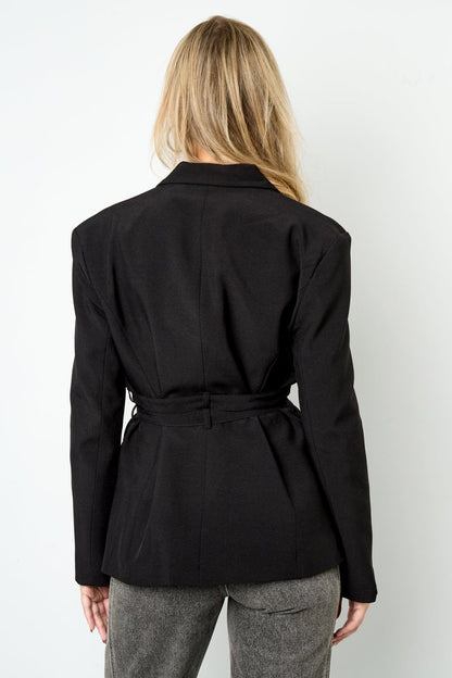 Woven Polyester Fiber Women's Suit Set Elegant Solid Color Fall/Winter - Velaris Femme