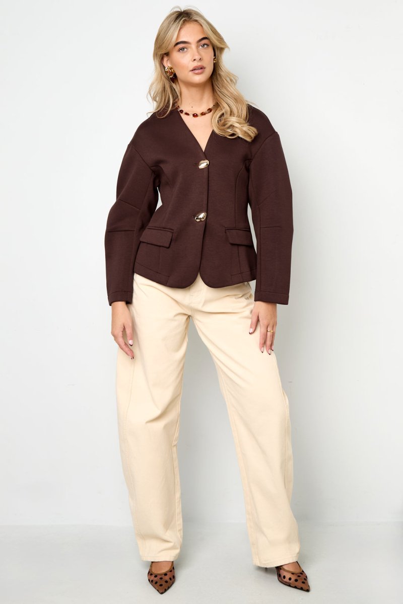 Woven Polyester Fiber Women's Suit Set Elegant Solid Color Fall/Winter - Velaris Femme