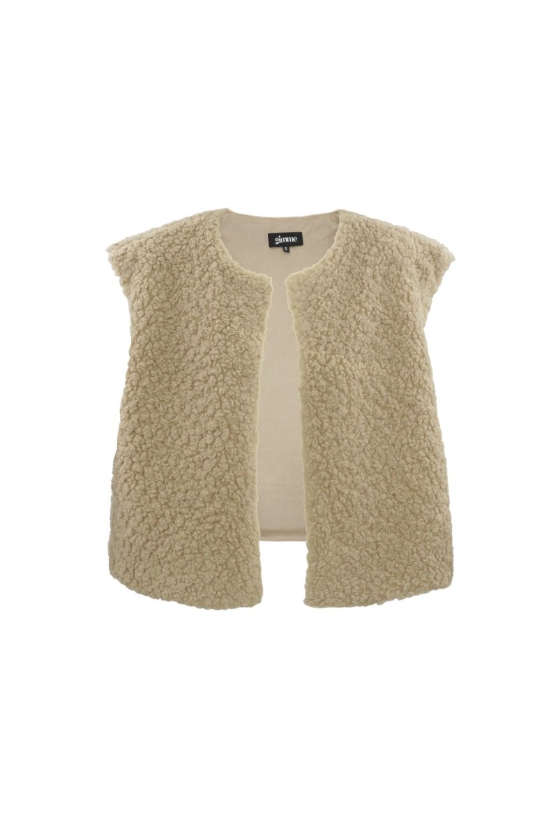 Woven Polyester Fiber Women's Vest Casual Solid Color Fall/Winter - Velaris Femme